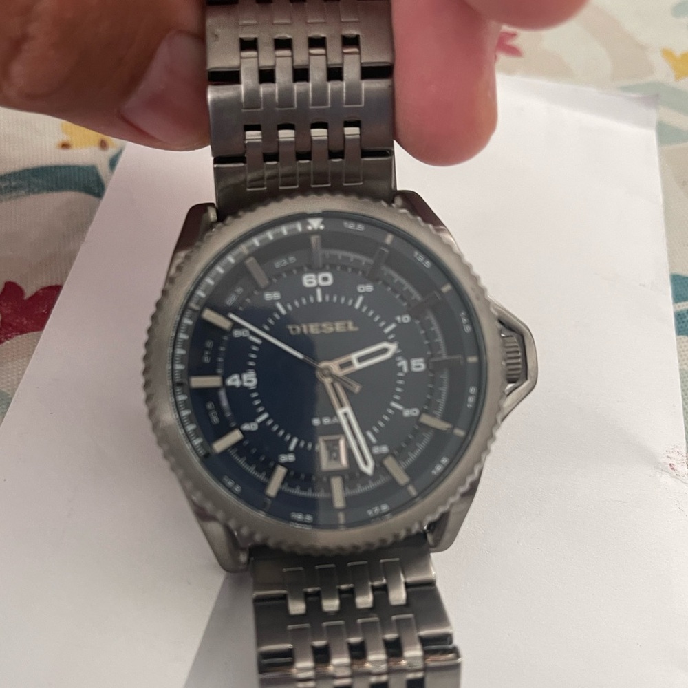 Diesel Stainless Steel Watch..Never Worn (No Tags) needs battery.